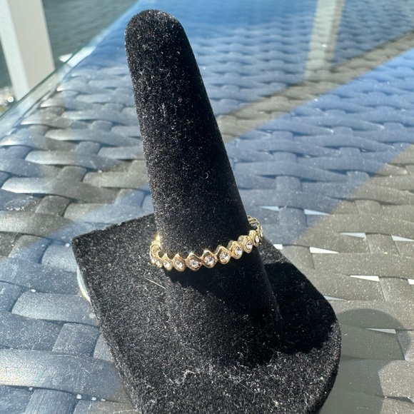 SZ 7 Gold Plated set of 3 Rings Spiritual - Picture 5 of 10